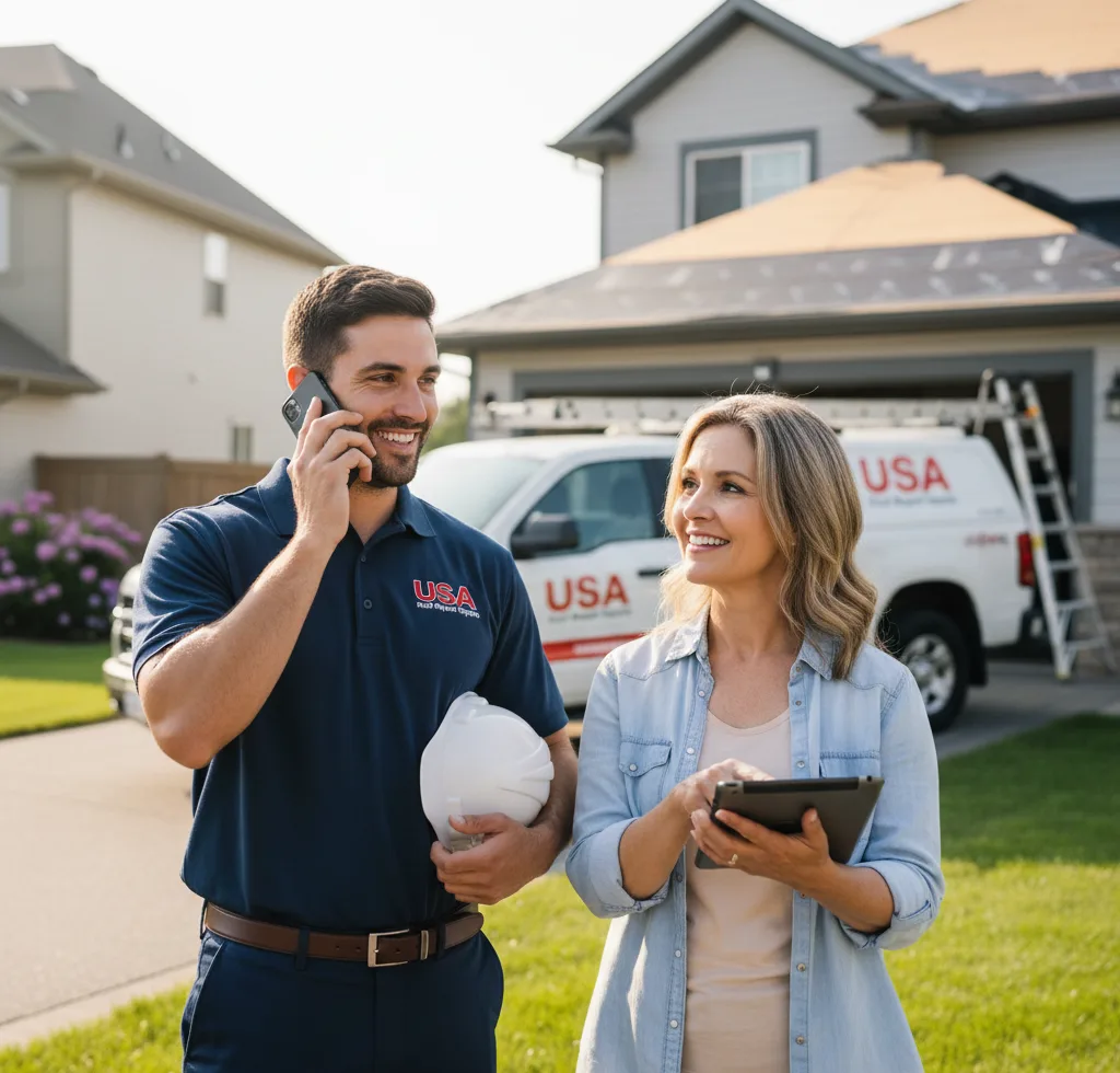 USA Roof Repair Experts customer support in Victor